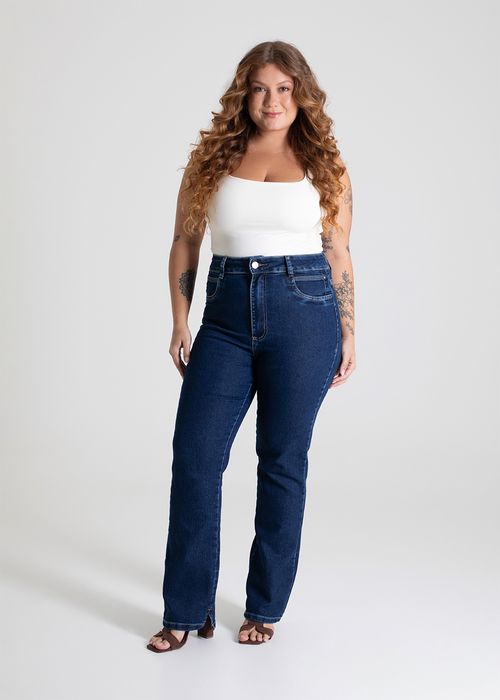 Calça Jeans Sawary Reta Plus Size - 280005