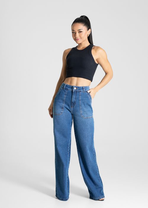 Calça Jeans Sawary Wide Leg - 281020