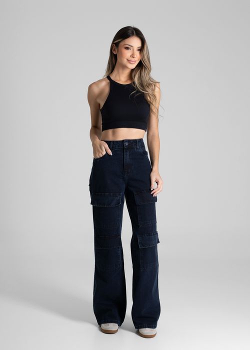 Calça Jeans Sawary Wide Leg - 280571