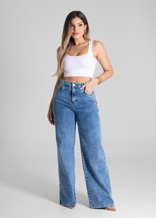 Calça Jeans Sawary Wide Leg - 281359