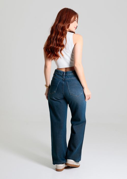 Calça Jeans Sawary Wide Leg Petit - 280361