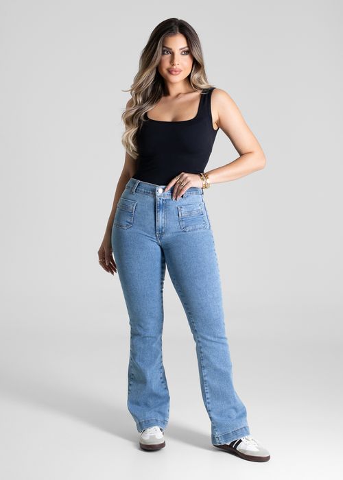 Calça Jeans Sawary Boot Cut Petit - 281411