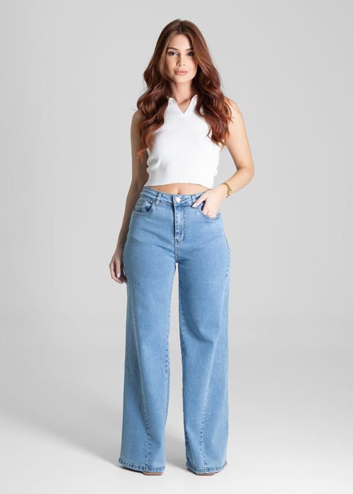 Calça Jeans Sawary Wide Leg - 281418
