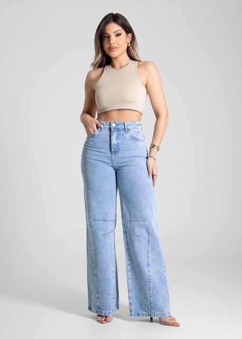 Calça Jeans Sawary Wide Leg - 280704