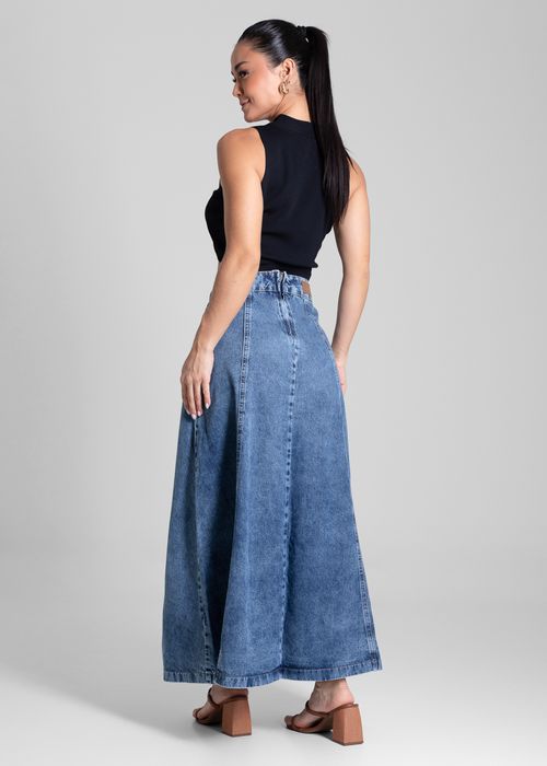 Saia Jeans Sawary Midi - 281984