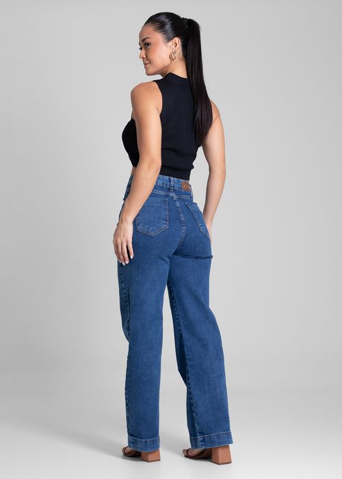 Calça Jeans Sawary Wide Leg Petit - 282026